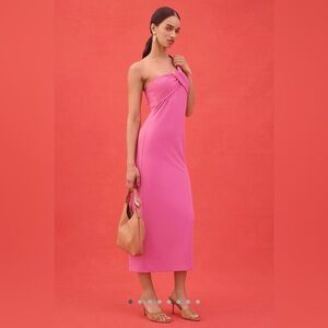 Porridge Antonia Twist Front Ribbed maxi dress